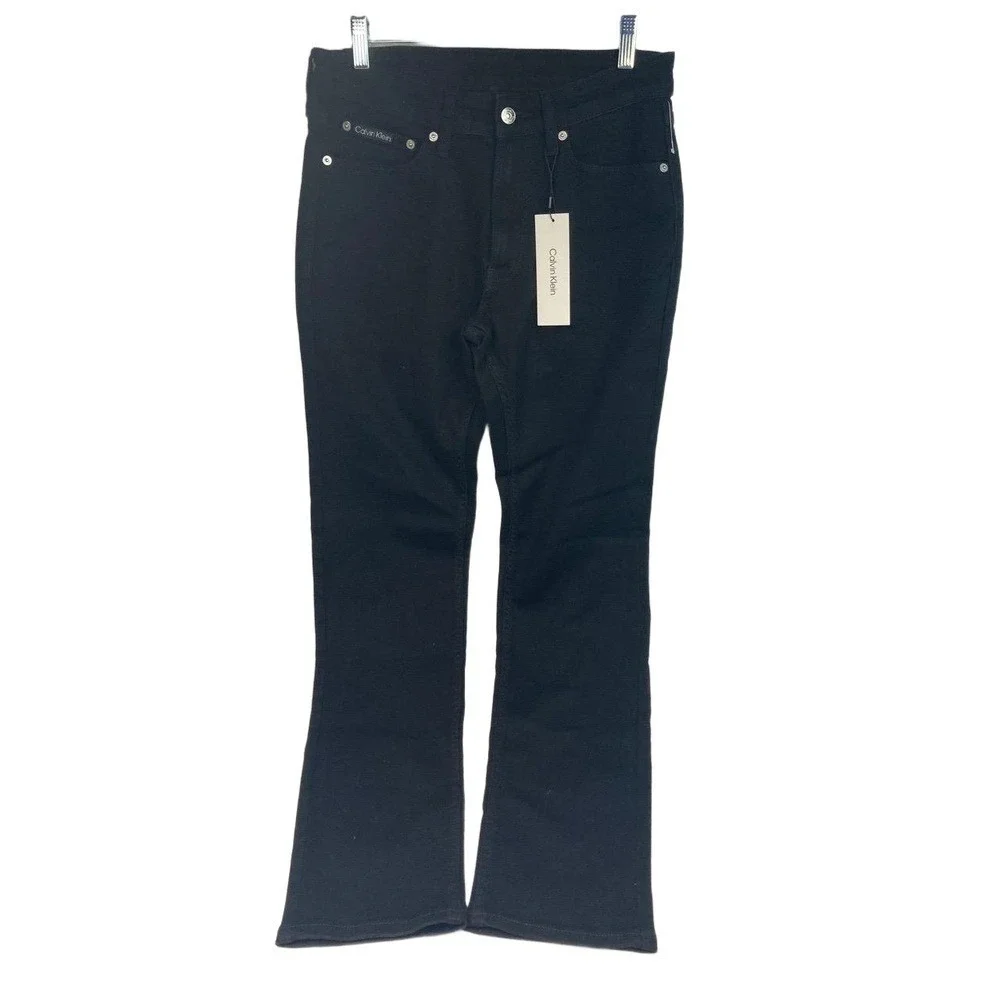 Calvin Klein Men's Slim High Stretch Black‎ Jeans 30x30 NWT Soft Flex Denim